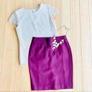 Ann Taylor LOFT Petite Scuba Pencil Skirt 00P